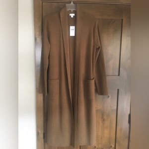 J. Jill Tan Wool Blend Duster Sweater Size XS, NWT